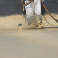 seamless, protective Bismarck foam roofing